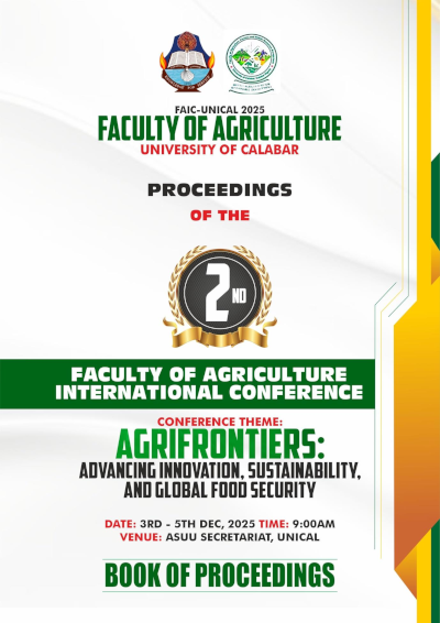 					View 2025: 2nd Faculty of Agriculture International Conference (FAIC-UNICAL)
				